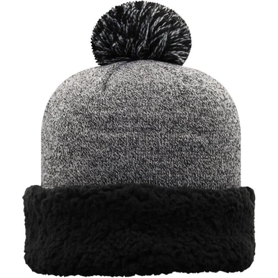 Shop Top Of The World Black West Virginia Mountaineers Snug Cuffed Knit Hat With Pom