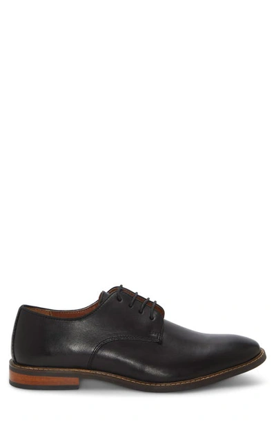 Vince Camuto Lyre Leather Derby In Black/black Shhgrg