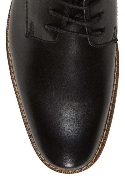 Vince Camuto Lyre Leather Derby In Black/black Shhgrg