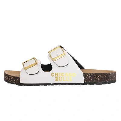 Shop Foco Chicago Bulls Double-buckle Sandals In White
