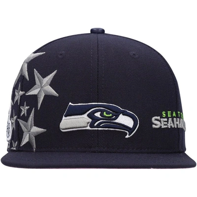 Shop Pro Standard Seattle Seahawks Navy Stars Snapback Hat