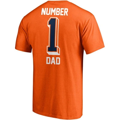 Shop Fanatics Branded Orange Denver Broncos Team #1 Dad T-shirt