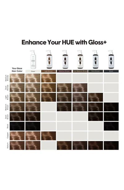 Dphue Gloss+ Semi-permanent Hair Color And Deep Conditioner Dark Brown 6.5 oz/ 192 ml In Dark Brown