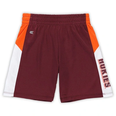 Shop Colosseum Toddler  Maroon Virginia Tech Hokies Ozone Tank Top & Shorts Set In Multi