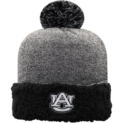 Shop Top Of The World Black Auburn Tigers Snug Cuffed Knit Hat With Pom