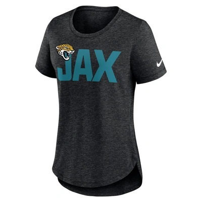 Shop Nike Heather Black Jacksonville Jaguars Local Fashion Tri-blend T-shirt
