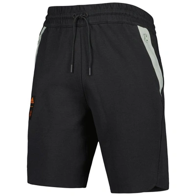Shop Adidas Originals Adidas Black Houston Dynamo Fc 2023 Player Travel Shorts In Charcoal