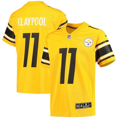 Shop Nike Youth  Chase Claypool Gold Pittsburgh Steelers Inverted Team Game Jersey