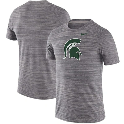 Shop Nike Gray Michigan State Spartans Team Logo Velocity Legend Performance T-shirt