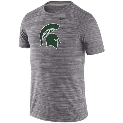 Shop Nike Gray Michigan State Spartans Team Logo Velocity Legend Performance T-shirt