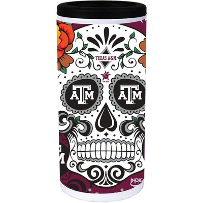 Shop Indigo Falls Texas A&m Aggies Dia Stainless Steel 12oz. Slim Can Cooler In White