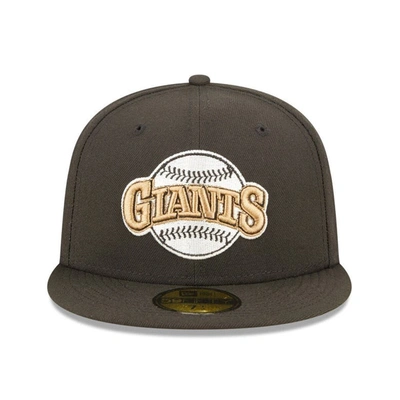 Shop New Era Black San Francisco Giants 50th Anniversary Wheat Undervisor 59fifty Fitted Hat