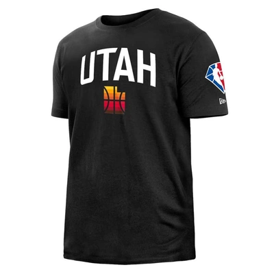 Shop New Era Black Utah Jazz 2021/22 City Edition Brushed Jersey T-shirt