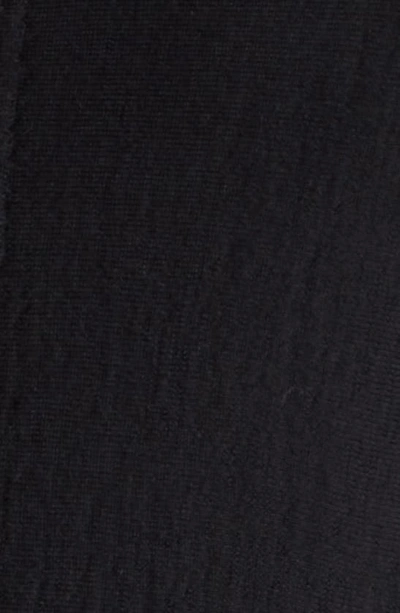 Shop Rick Owens Open Front Long Wool Cardigan In Black