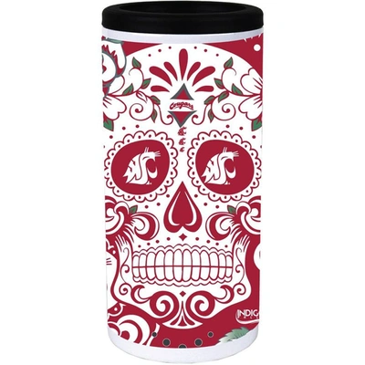 Shop Indigo Falls Washington State Cougars Dia Stainless Steel 12oz. Slim Can Cooler In White