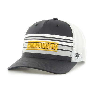 Shop 47 ' Black/white Washington Commanders Altitude Mvp Trucker Snapback Hat
