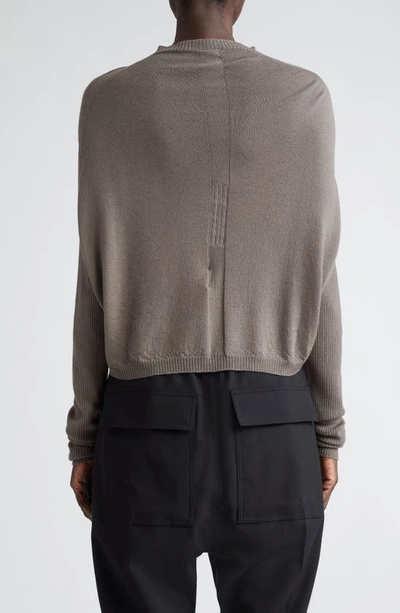 Shop Rick Owens Crater Cashmere Sweater In Dust