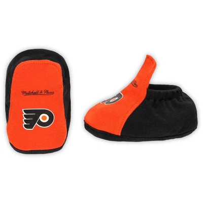 Shop Mitchell & Ness Infant  Orange/black Philadelphia Flyers Big Score 3-pack Bodysuit, Bib And Bootie Se