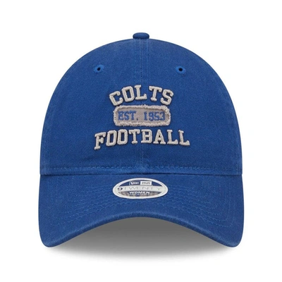 Shop New Era Royal Indianapolis Colts Formed 9twenty Adjustable Hat