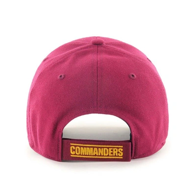 Shop 47 ' Burgundy Washington Commanders Mvp Adjustable Hat