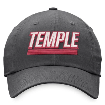 Shop Top Of The World Charcoal Temple Owls Slice Adjustable Hat
