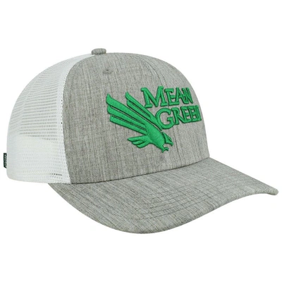 Shop Legacy Athletic Heather Gray/white North Texas Mean Green The Champ Trucker Snapback Hat