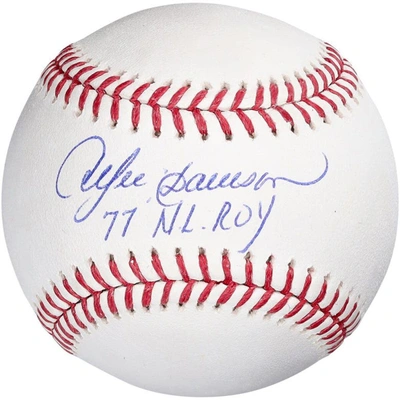 Shop Fanatics Authentic Andre Dawson Autographed Baseball With "77 Nl Roy" Inscription In White