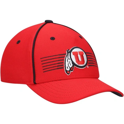 Shop Under Armour Youth  Red Utah Utes Blitzing Accent Performance Adjustable Hat