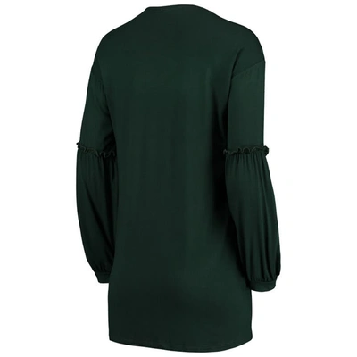 Shop Gameday Couture Green Michigan State Spartans Offset Bubble Sleeve Cardigan