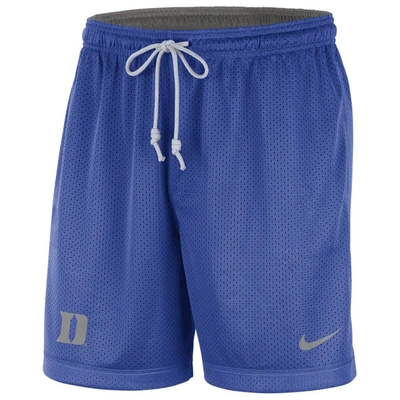 Shop Nike Royal/gray Duke Blue Devils Reversible Performance Shorts