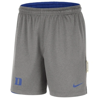 Shop Nike Royal/gray Duke Blue Devils Reversible Performance Shorts