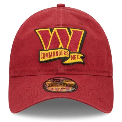 Shop New Era Youth  Burgundy Washington Commanders 2022 Sideline Adjustable 9twenty Hat