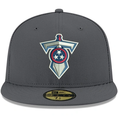 Shop New Era Graphite Tennessee Titans Alternate Logo Storm Ii 59fifty Fitted Hat
