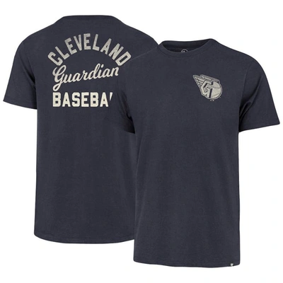 Shop 47 '  Navy Cleveland Guardians Turn Back Franklin T-shirt