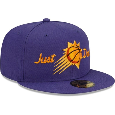 Shop New Era X Just Don Purple Phoenix Suns 59fifty Fitted Hat