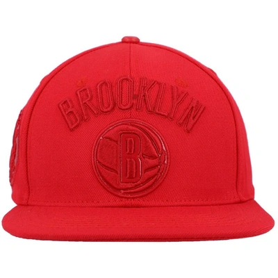 Shop Pro Standard Red Brooklyn Nets Cherry Wool Snapback Hat