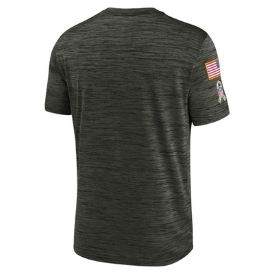 Shop Nike Brown Washington Commanders 2022 Salute To Service Velocity Team T-shirt In Olive