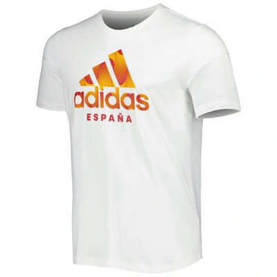 Adidas Originals Adidas White Spain National Team Dna Graphic T-shirt In White