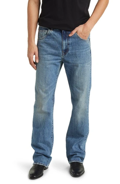 Shop Blk Dnm 77 Bootcut Organic Cotton Jeans In Vintage Blue