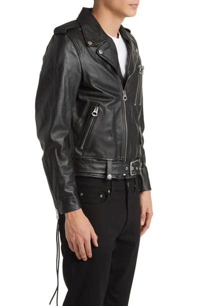 Shop Blk Dnm 15 Leather Jacket In Black