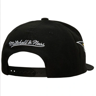 Mitchell & Ness Men's  Black Pittsburgh Penguins Double Trouble Lightning Snapback Hat In Black