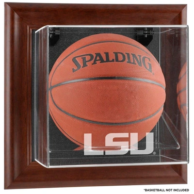 Shop Fanatics Authentic Lsu Tigers Brown Framed Wall Mounted Basketball Display Case