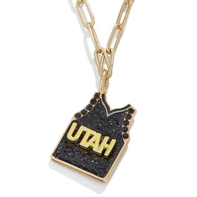 Shop Baublebar Utah Jazz Team Jersey Necklace In Yellow