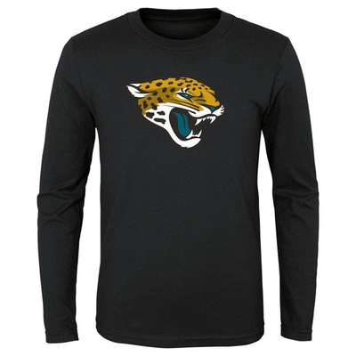 Shop Outerstuff Youth Black Jacksonville Jaguars Primary Logo Long Sleeve T-shirt