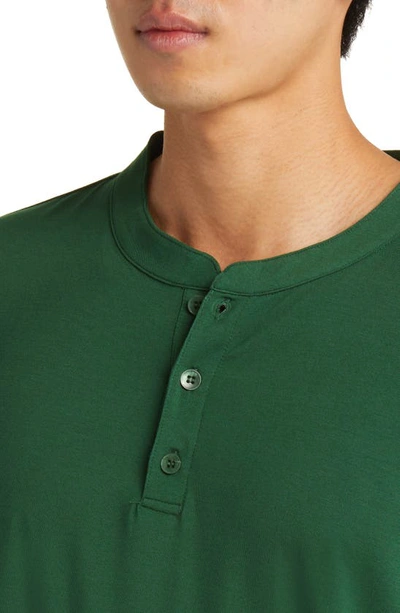 Shop Eberjey Henry Jersey Pajamas In Forest Green