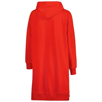 Shop Gameday Couture Red Wisconsin Badgers Take A Knee Raglan Hooded Sweatshirt Dress
