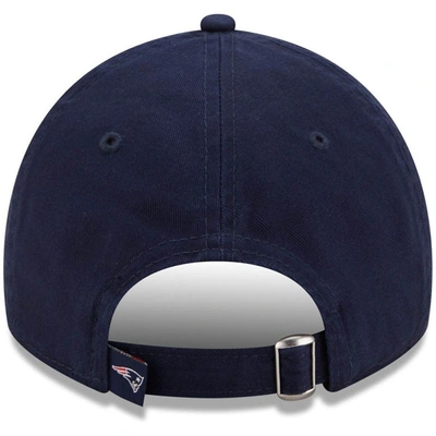 Shop New Era Navy New England Patriots Script 9twenty Adjustable Hat