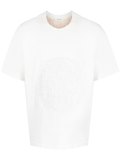 Shop Craig Green Fluffy Patch Circle T-shirt Clothing In Natural