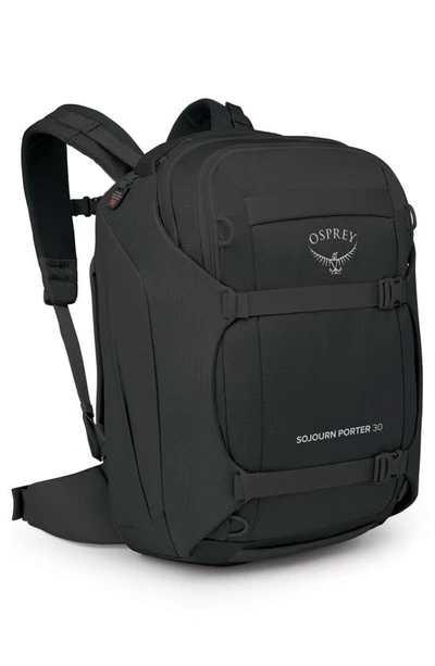 Shop Osprey Sojourn Porter 30-liter Recycled Nylon Travel Pack In Black