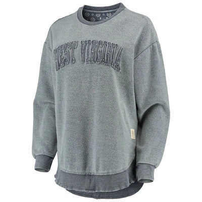 Shop Pressbox Navy West Virginia Mountaineers Ponchoville Pullover Sweatshirt